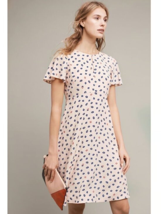 Maeve Dresses & Skirts - Anthropologie Maeve Geoplanes midi dress, Size 8